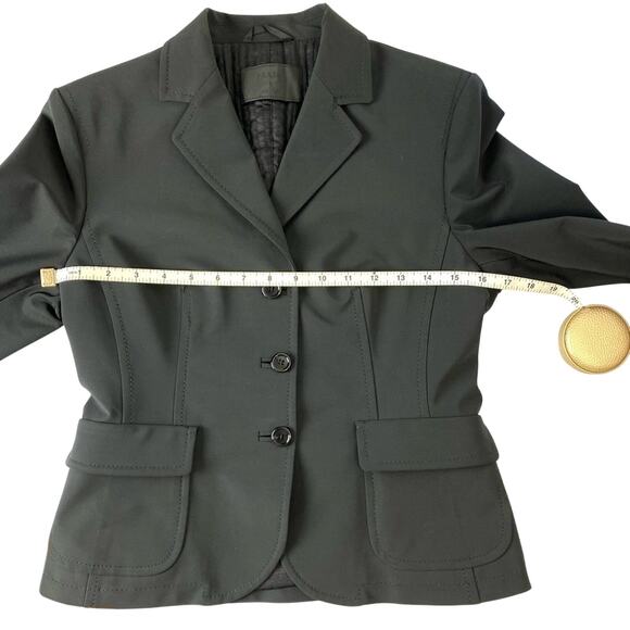 Archival PRADA Black Skirt Suit IT 42 US 6 - 90s Minimalist Office Sire Set - Picture 8 of 15